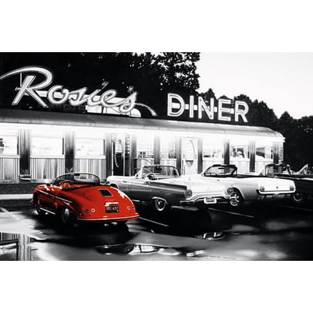 Poster - Studio B - Rosie's Diner 36x24" Wall Art r17024