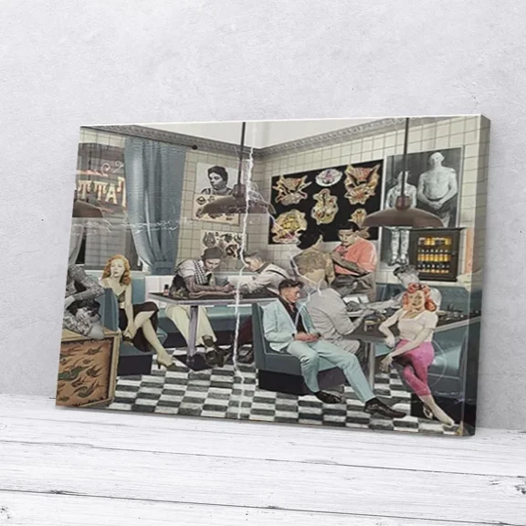 Poster Tattoo Store Vintage Tattoo- UNFRAMED Poster Prints, Wall Art For Home Decor Or Office - Great Gift Idea For Friends & Family, UNFRAMED-16x24