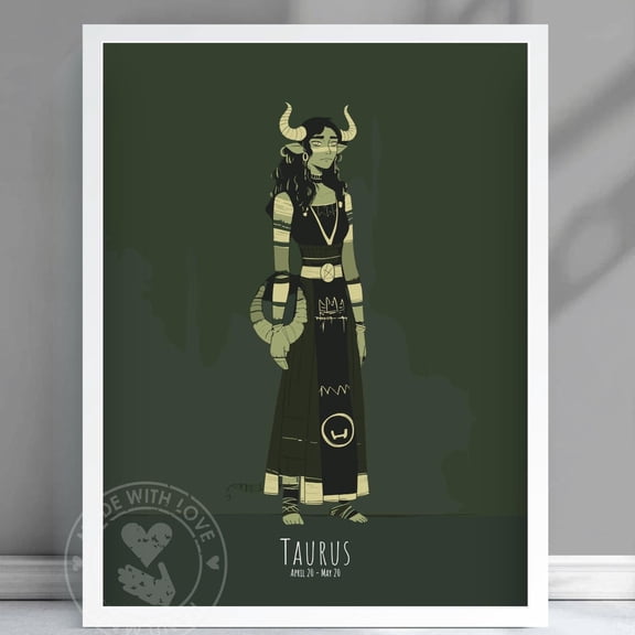 Poster Taurus Zodiac Sign Poster, Taurus Horoscope Sign, Taurus Star Sign, Taurus Astrology, Astrological Sign, Birthday Gift - #Taurus - No Framed, Vintage Wall Art, Hot Trend!, Poster Only
