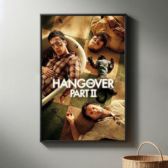 Poster The Hangover Part Ii Movie Poster Print 2024 Movie Poster | Modern Room Decorative Arts | Popular Film Gift 8X12, UNFRAMED
