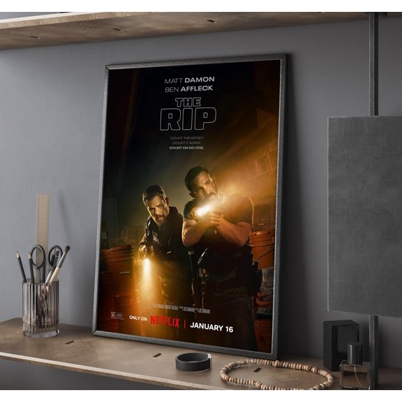 Poster The Rip Movie Poster, Wall Art, Home Decor, Perfect Gift, Unframed 24X36, UNFRAMED