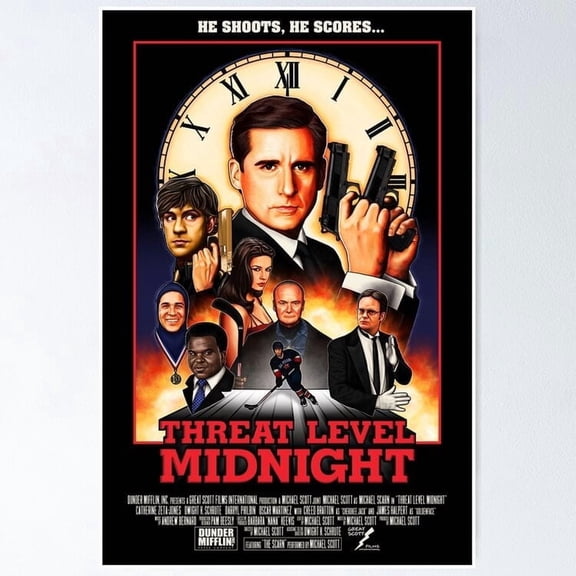 Poster Threat Level Midnight Poster Home Decor Office Wall Art