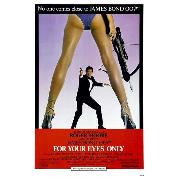 Poster Time For Your Eyes Only Movie Poster James Bond 11inx17in Mini Poster 11x17 poster Color Category: Multi, Unframed, Ages: Adults, Rectangle