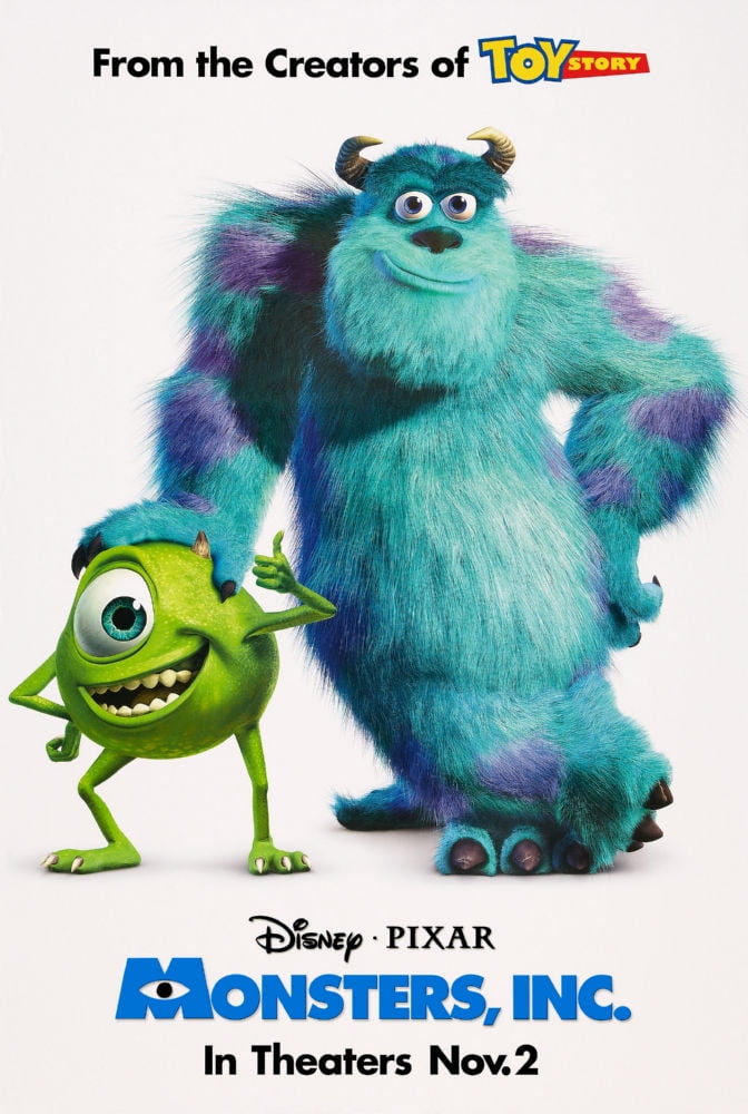 Poster Time Monsters Inc Movie Poster 11inx17in Mini Poster 11x17 poster Color Category: Multi, Unframed, Ages: Adults, Rectangle