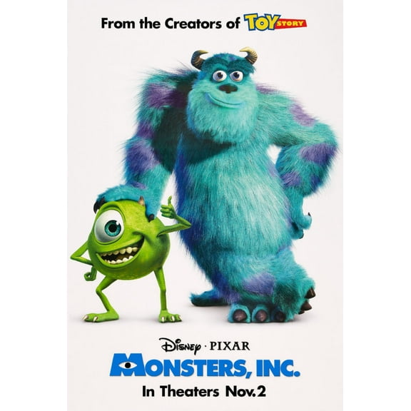 Poster Time Monsters Inc Movie Poster 11inx17in Mini Poster 11x17 poster Color Category: Multi, Unframed, Ages: Adults, Rectangle