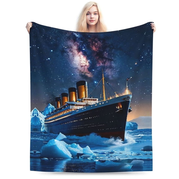 Poster Titanic Blankets Lightweight Soft Flannel Throw Blanket Decoration Blanket All Seasons 80x60