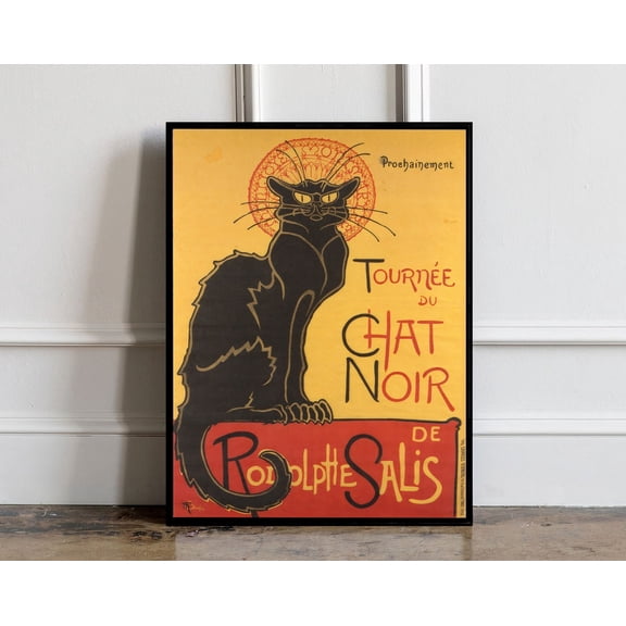 Poster Tournee du Chat Noir Le Chat Noir Print Cat Print Cat Poster Le Chat Noir by Theoph