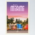 thumbnail image 1 of Poster Travel To Miami Wall Art, Unframed Prints For Home Or Office, Perfect Gift For Everyone, 24x36, 1 of 2