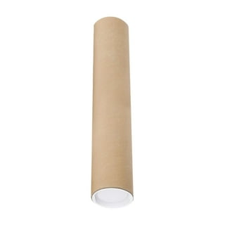 Kraft Mailing Tubes with End Caps - 3 x 30, .080 thick