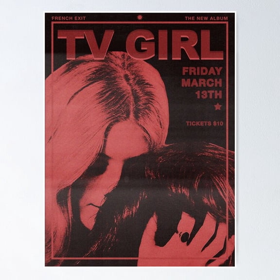 Poster Tv Girl French Exit - No Framed, Vintage Wall Art, Trendy Retro Print, Positive Quote Poster, Room Decor, Wall Art, 24x36