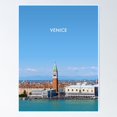 thumbnail image 1 of Poster Venice Modern Travel - No Framed, Vintage Wall Art, Trendy Retro Print, Positive Quote Poster, Room Decor, Wall Art, 24x36, 1 of 2