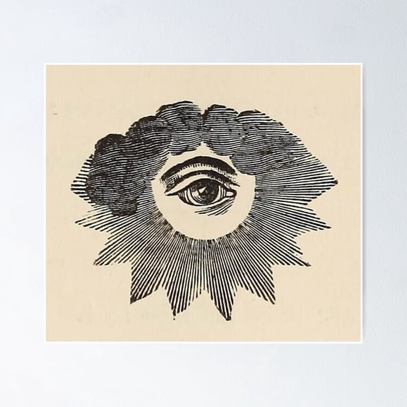 Poster Vintage Magic Eye - No Framed, Vintage Wall Art, Trendy Retro Print, Positive Quote Poster, Room Decor, Wall Art, 24x36