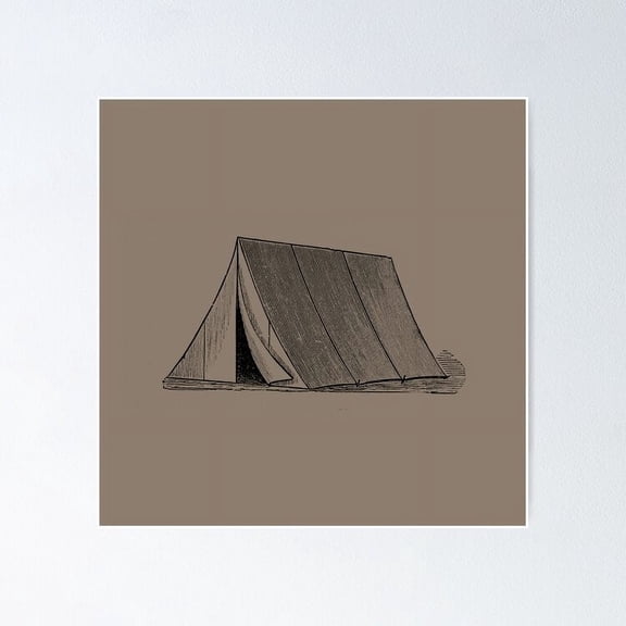 Poster Vintage Tent Vintage Wall Arttrendy Retro Print Positive Quote Poster Room Decor Wall Art, Poster Only