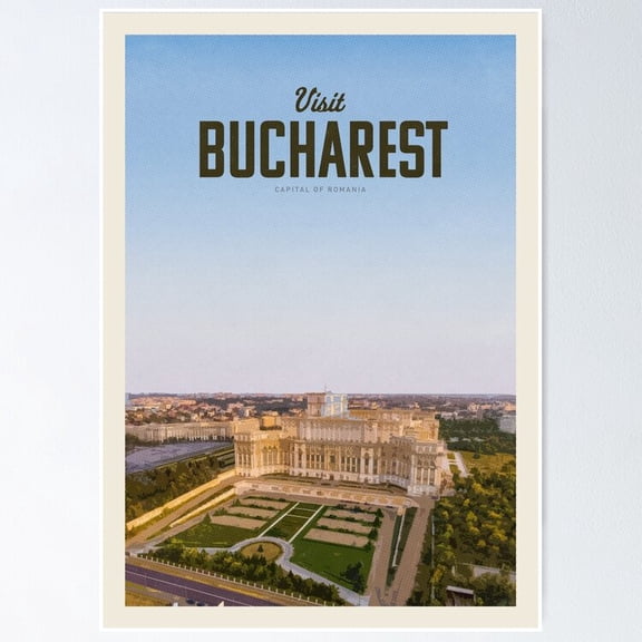Poster Visit Bucharest Wall Art, Prints For Home Or Office, Perfect Gift For Everyone, Poster Only