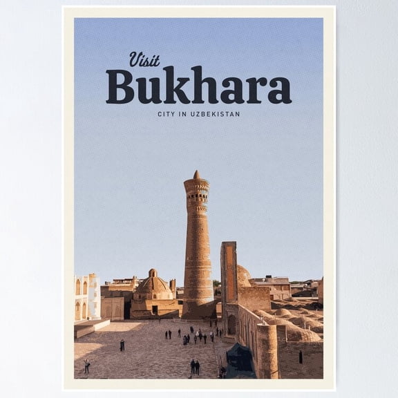 Poster Visit Bukhara Wall Art, Unframed Prints For Home Or Office, Perfect Gift For Everyone, 8x12