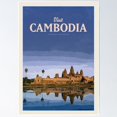thumbnail image 1 of Poster Visit Cambodia Wall Art, Unframed Prints For Home Or Office, Perfect Gift For Everyone, 8x12, 1 of 2