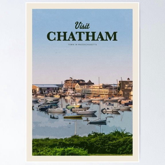 Poster Visit Chatham Wall Artunframed Prints For Home Or Office Perfect Gift For Everyone , Poster Only