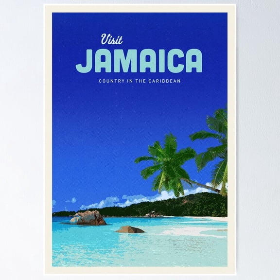 Poster Visit Jamaica Wall Artunframed Prints For Home Or Office Perfect Gift For Everyone , Poster Print Only