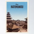 thumbnail image 1 of Poster Visit Kathmandu Wall Art, Unframed Prints For Home Or Office, Perfect Gift For Everyone, 8x12, 1 of 2