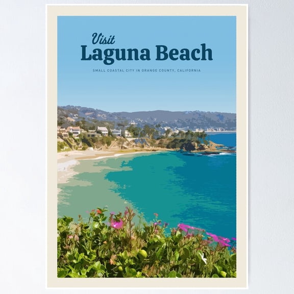 Poster Visit Laguna Beach Wall Artunframed Prints For Home Or Office Perfect Gift For Everyone , Poster Only
