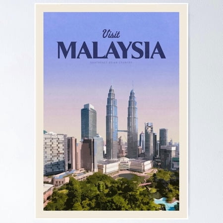Visit Malaysia Wall Artunframed For Home Or Office Everyone Variant 3 Poster