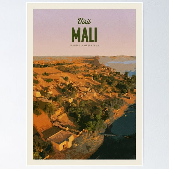 Poster Visit Mali Wall Art, Unframed Prints For Home Or Office, Perfect Gift For Everyone, 24x36