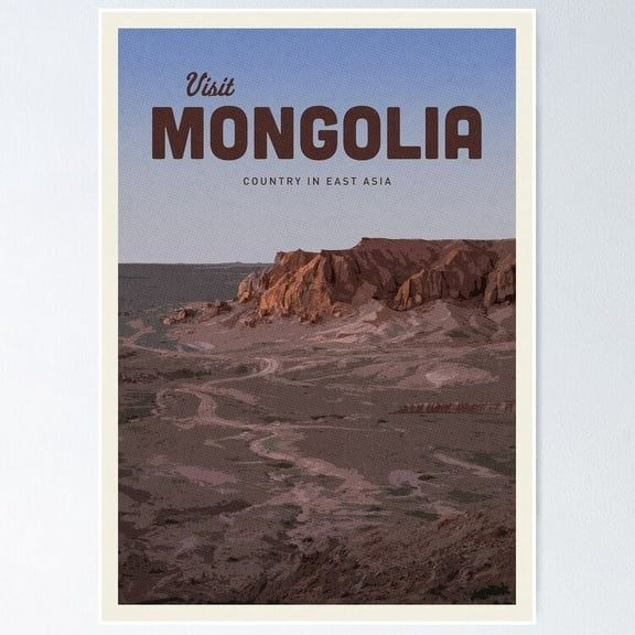 Poster Visit Mongolia Wall Artunframed Prints For Home Or Office Perfect Gift For Everyone , Poster Print Only