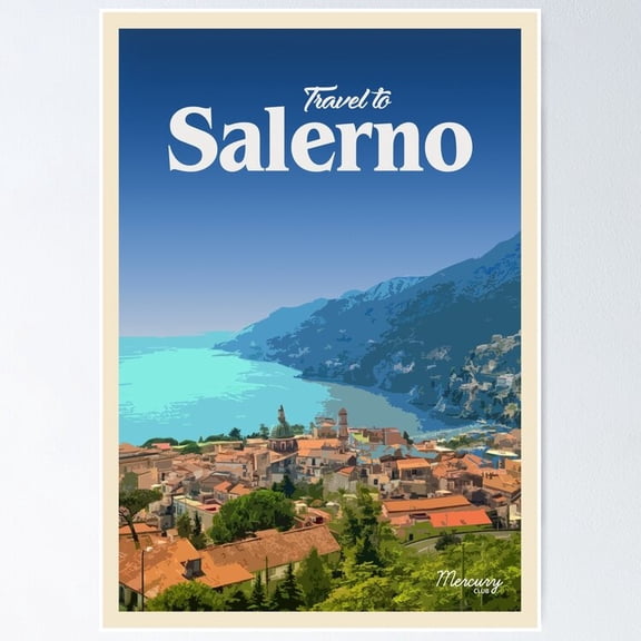 Poster Visit Salerno Wall Artunframed Prints For Home Or Office Perfect Gift For Everyone , Poster Print Only