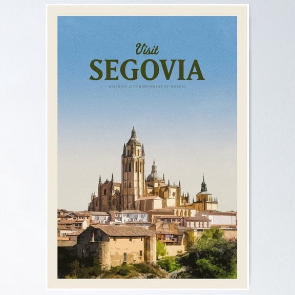 Poster Visit Segovia Wall Artunframed Prints For Home Or Office Perfect Gift For Everyone , Poster Only