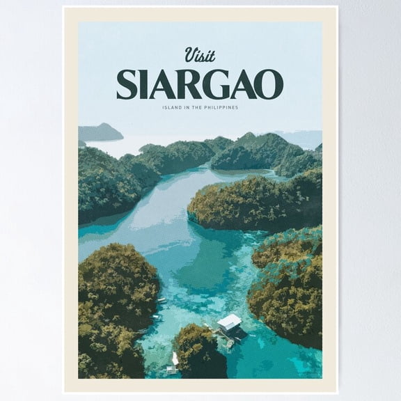 Poster Visit Siargao Wall Artunframed Prints For Home Or Office Perfect Gift For Everyone , Poster Only