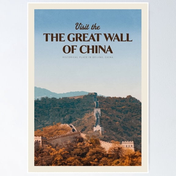 Poster Visit The Great Wall Of China Wall Art, Unframed Prints For Home Or Office, Perfect Gift For Everyone, 24x36