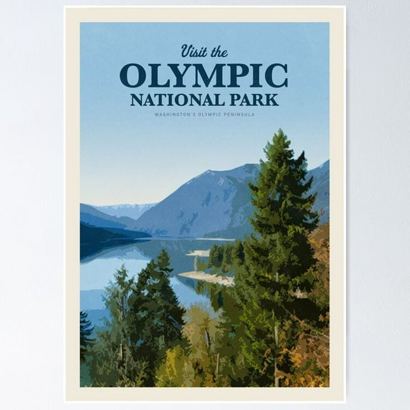 Poster Visit The Olympic National Park Wall Art, Unframed Prints For Home Or Office, Perfect Gift For Everyone, 12x18
