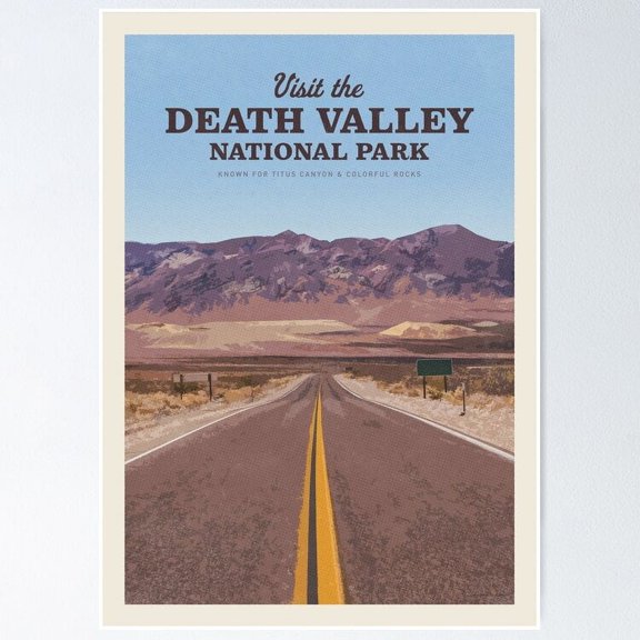 Poster Visit The Death Valley National Park Wall Art, Unframed Prints For Home Or Office, Perfect Gift For Everyone, 8x12