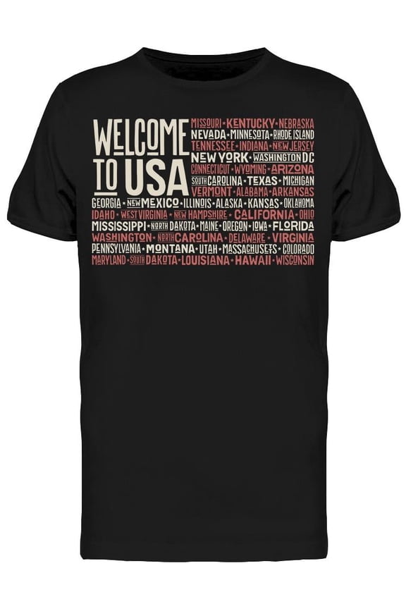 Poster: Welcome To Usa T-Shirt Men -Image by Shutterstock, Male Small