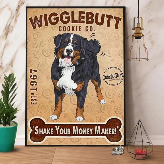 Poster Wigglecookie Co Shake Your Money Maker - UNFRAMED Poster Prints, Wall Art For Home Decor Or Office - Great Gift Idea For Friends & Family, 8x12