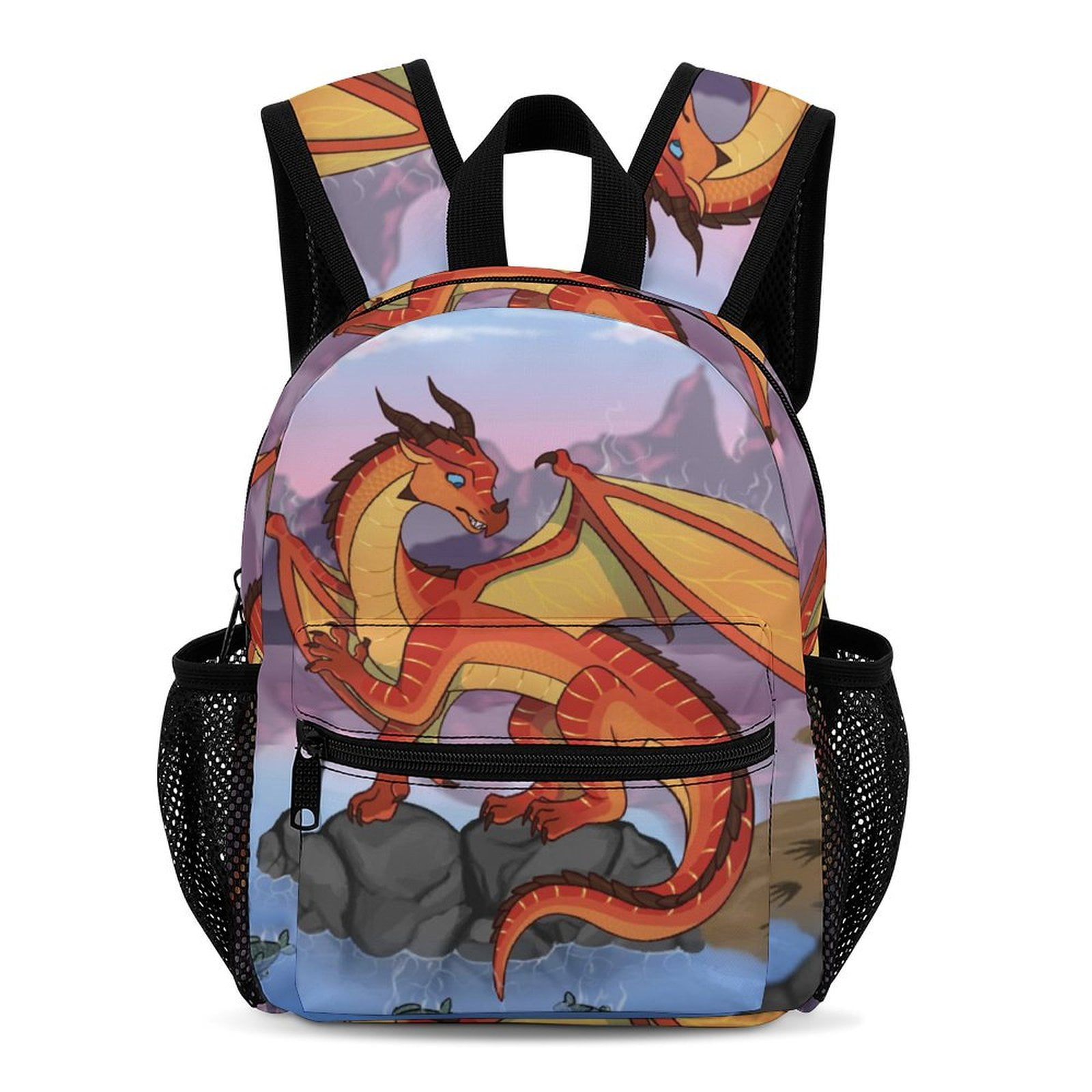 Toddler Backpack With Chest Strap – Fire Truck Design Kids Book Bag For School, Travel, Daypack - View #3