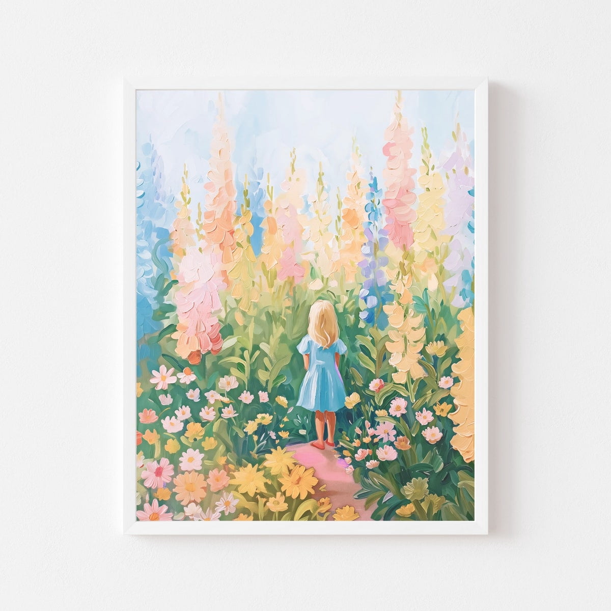 Poster Wonderland Wildflower Girl Painting | Whimsical Alice Art Print ...
