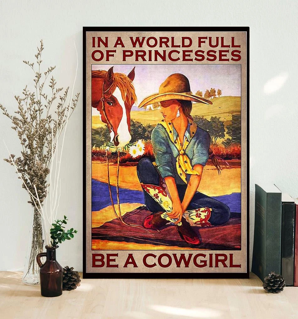 Pzecaru Nurse Poster: Metal Sign - 'In A World Full Of Princesses, Be A Nurse' Vintage Retro Wall Art - 8x12 Inch