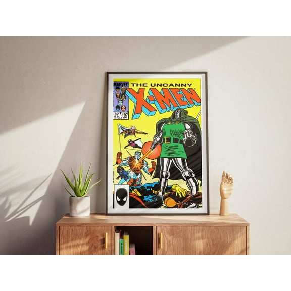 Poster X-Men Comic Cover Art Poster, Semi-Glossy Print, Hero Wall Decor, Marvel Fan Gift, Superhero Art 8X12, UNFRAMED