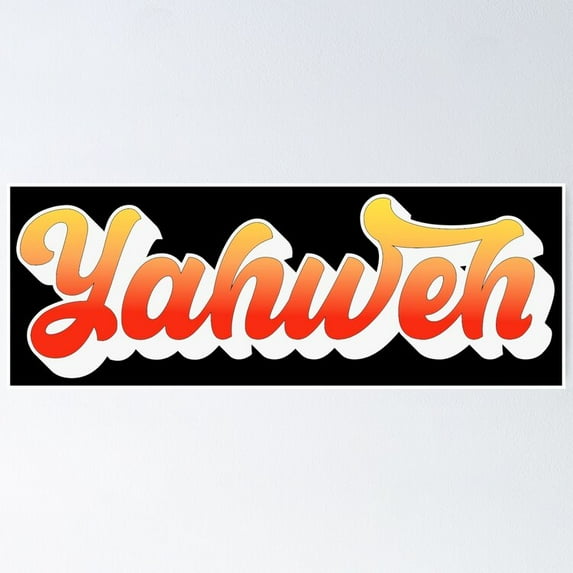 Poster Yahweh Poster - No Framed, Vintage Wall Art, Hot Trend!, 8x12