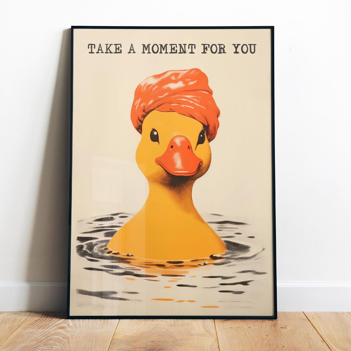 Poster Yellow Rubber Duck Bathroom Wall Art Toilet Poster Funny ...