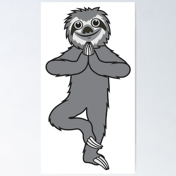 Poster Yoga Tree Poster - No Framed, Vintage Wall Art, Hot Trend!, 8x12