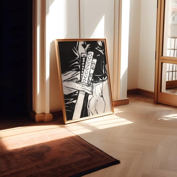 Poster Z Swords Printable Manga Art/ Digital File / Manga Fanart / Handmade 12X18, UNFRAMED