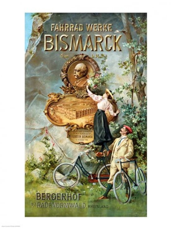 Poster advertising the Fahrrad Werke Canvas Art - (18 x 24)