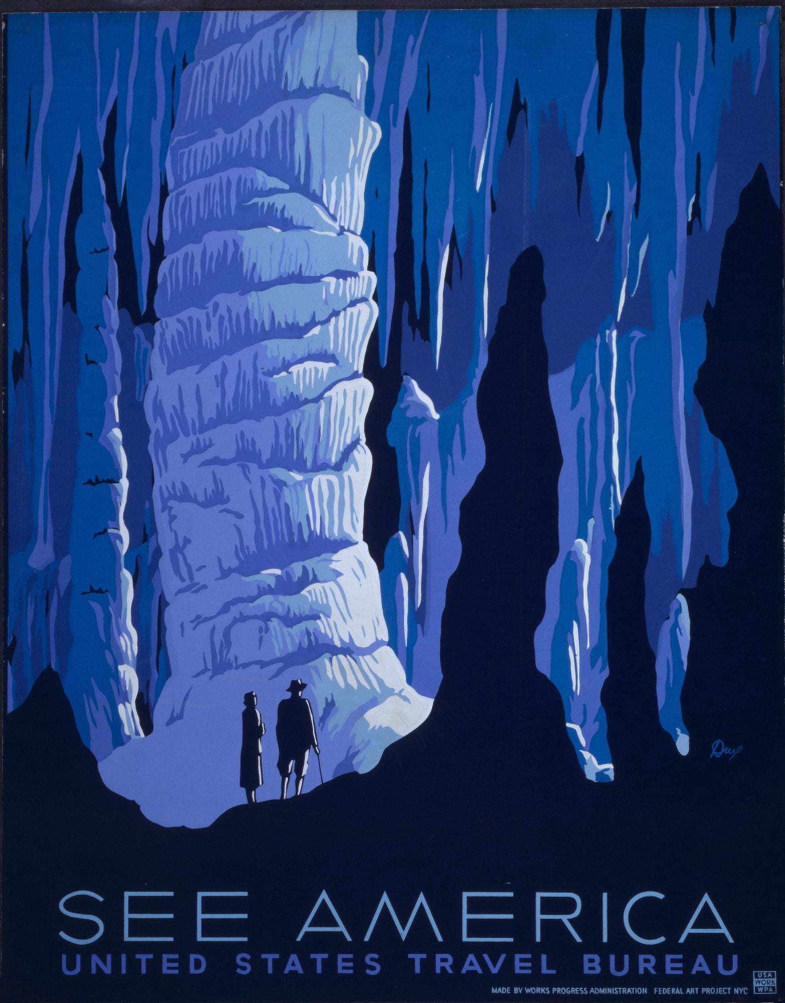 Poster c1936-9 See America Canvas Art - Alexander Dux (18 x 24)