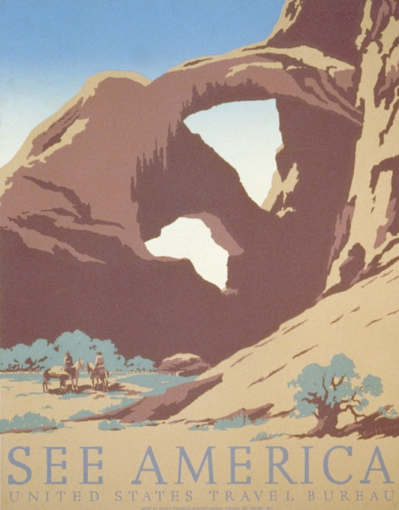 Poster c1936-9 -See America Canvas Art - Frank S Nicholson (24 x 36)