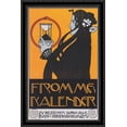 thumbnail image 1 of Poster for Fromme's Calendar 28x40 Large Black Ornate Wood Framed Canvas Art by Koloman Moser, 1 of 2