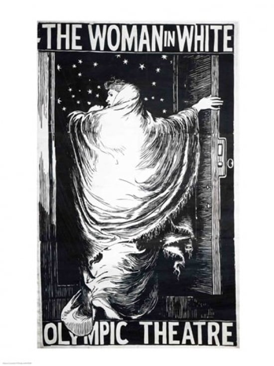 Poster for the stage version of The Woman in White Canvas Art - Frederick Walker (18 x 24)