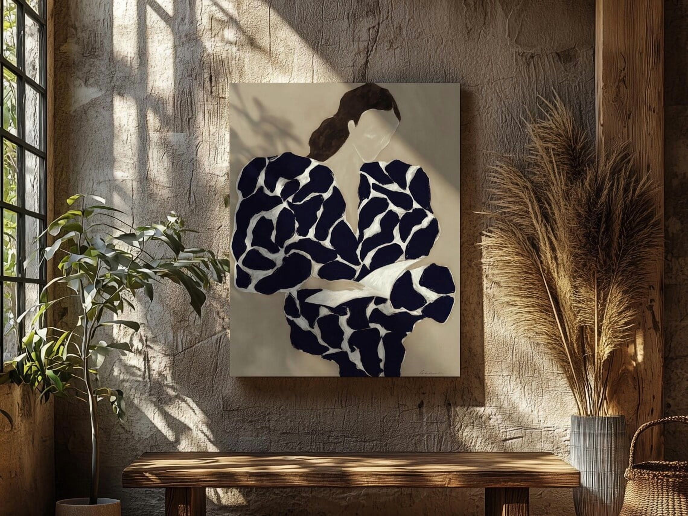 PosterArt Abstract Woman Portrait Poster Wall Art, Modern Minimalist ...
