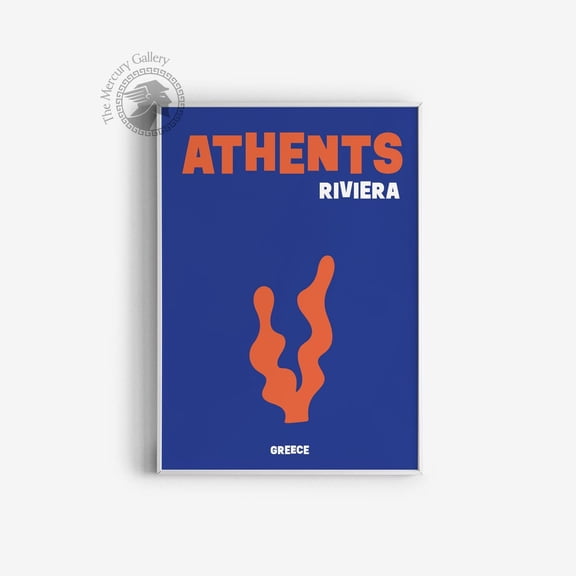 PosterArt Athens Travel Poster, Colorful Apartment Wall Art, Famous Places Poster Decor, 16x24 UNFRAMED